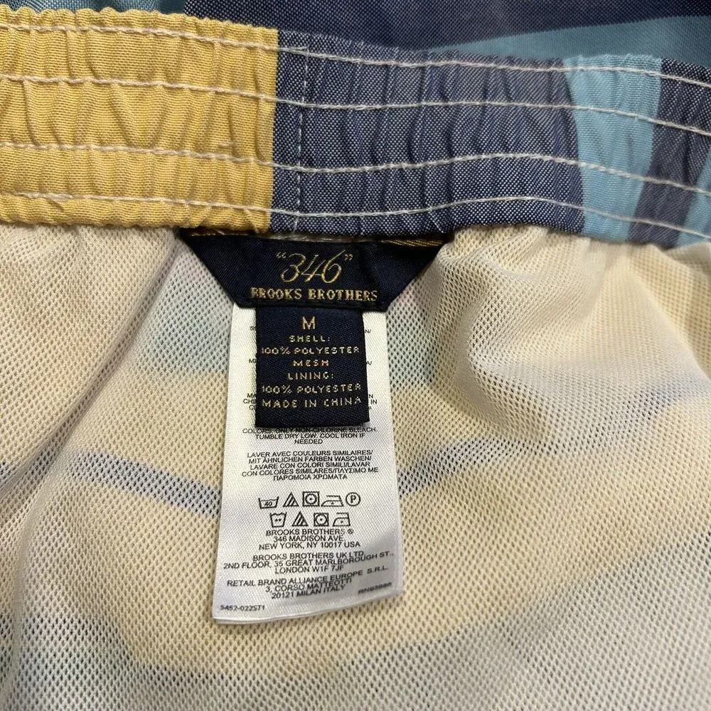 BROOKS BROTHERS SWIM TRUNKS SHORTS STRIPED Men's Size Medium‎